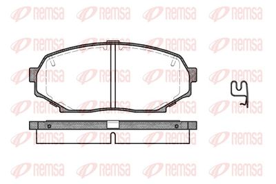 Brake Pad Set, disc brake REMSA 0338.12
