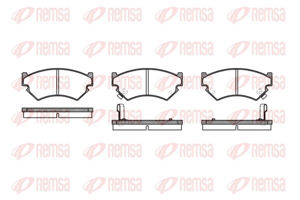 REMSA 0340.02 Brake Pad Set, disc brake