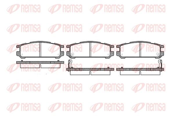 REMSA 0342.02 Brake Pad Set, disc brake