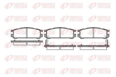 Brake Pad Set, disc brake REMSA 0342.02
