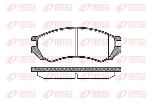 REMSA 0344.00 Brake Pad Set, disc brake
