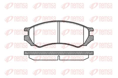 Brake Pad Set, disc brake REMSA 0344.00