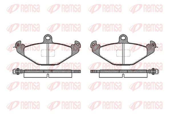 REMSA 0345.10 Brake Pad Set, disc brake