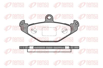 Brake Pad Set, disc brake REMSA 0345.20