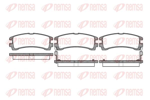 REMSA 0347.02 Brake Pad Set, disc brake