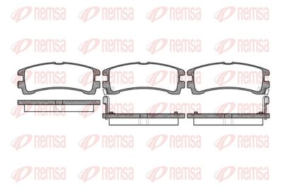 Brake Pad Set, disc brake REMSA 0347.02