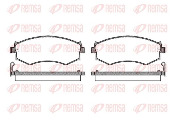 REMSA 0350.04 Brake Pad Set, disc brake