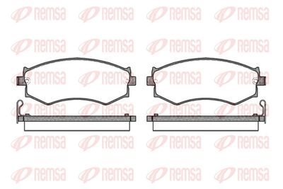 Brake Pad Set, disc brake REMSA 0350.04