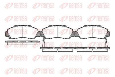 Brake Pad Set, disc brake REMSA 0351.02