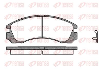 Brake Pad Set, disc brake REMSA 0354.22