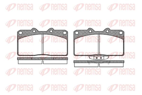 REMSA 0355.02 Brake Pad Set, disc brake
