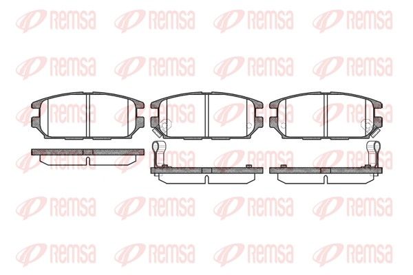 REMSA 0356.12 Brake Pad Set, disc brake