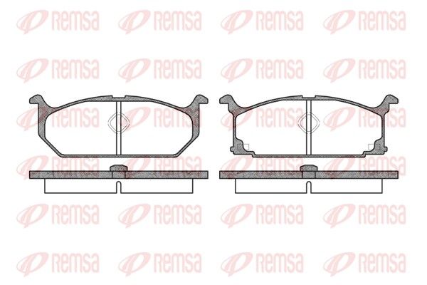 REMSA 0358.00 Brake Pad Set, disc brake