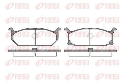 Brake Pad Set, disc brake REMSA 0358.00