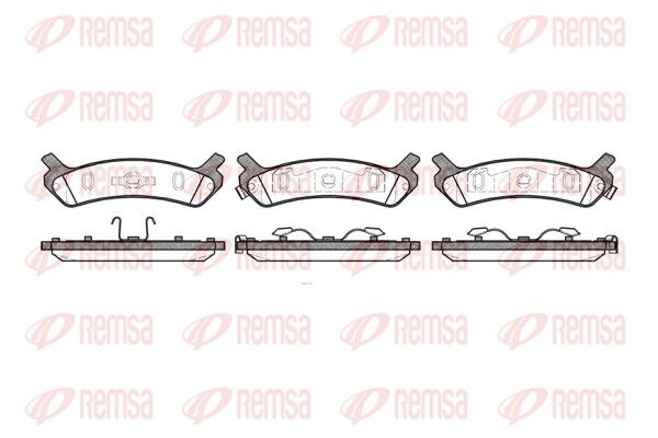 REMSA 0359.00 Brake Pad Set, disc brake