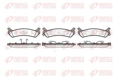 Brake Pad Set, disc brake REMSA 0359.00