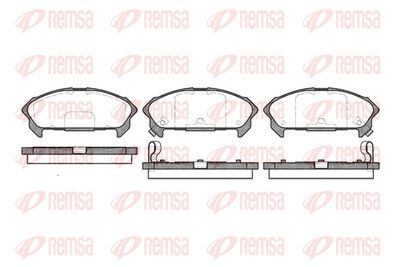Brake Pad Set, disc brake REMSA 0360.02