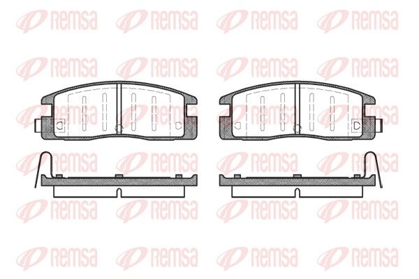 REMSA 0361.04 Brake Pad Set, disc brake