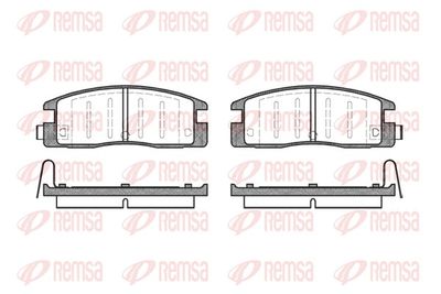 Brake Pad Set, disc brake REMSA 0361.04