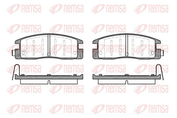 REMSA 0361.14 Brake Pad Set, disc brake