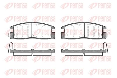 Brake Pad Set, disc brake REMSA 0361.14