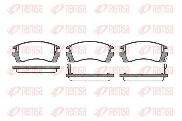 REMSA 0363.02 Brake Pad Set, disc brake