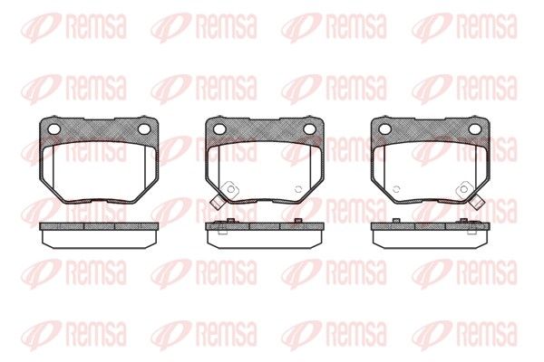 REMSA 0365.02 Brake Pad Set, disc brake