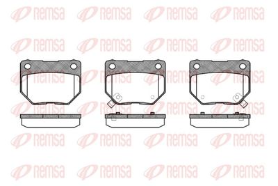 Brake Pad Set, disc brake REMSA 0365.02