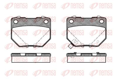 Brake Pad Set, disc brake REMSA 0365.21