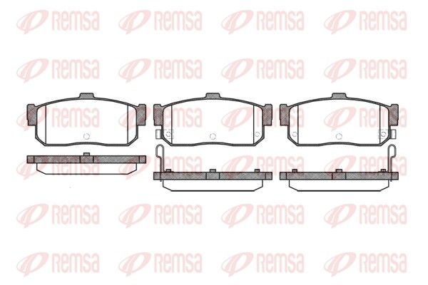 REMSA 0366.22 Brake Pad Set, disc brake