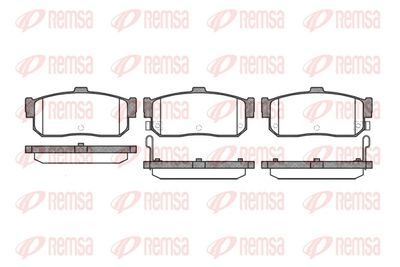 Brake Pad Set, disc brake REMSA 0366.22