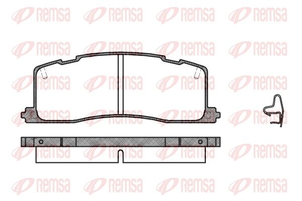 REMSA 0367.00 Brake Pad Set, disc brake