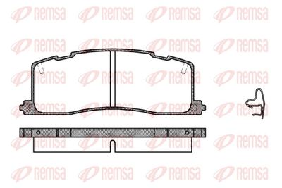 Brake Pad Set, disc brake REMSA 0367.00