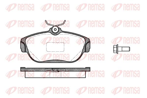 REMSA 0368.00 Brake Pad Set, disc brake