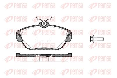Brake Pad Set, disc brake REMSA 0368.00
