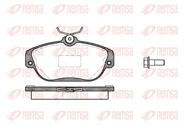 REMSA 0368.10 Brake Pad Set, disc brake