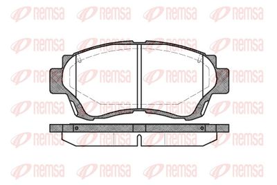Brake Pad Set, disc brake REMSA 0370.00