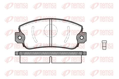 Brake Pad Set, disc brake REMSA 0372.02