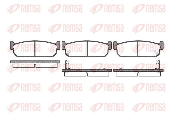 REMSA 0373.02 Brake Pad Set, disc brake