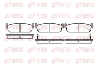 Brake Pad Set, disc brake REMSA 0373.02