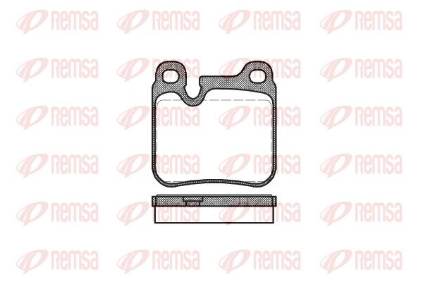 REMSA 0374.00 Brake Pad Set, disc brake