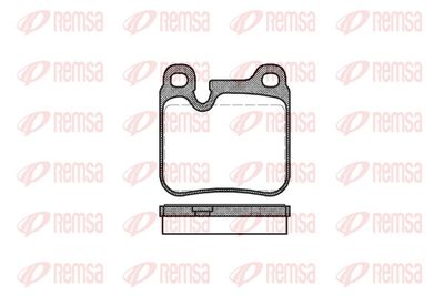Brake Pad Set, disc brake REMSA 0374.00