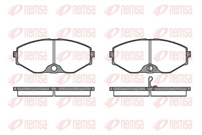 Brake Pad Set, disc brake REMSA 0375.02