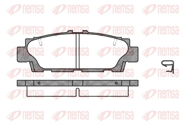 REMSA 0376.00 Brake Pad Set, disc brake