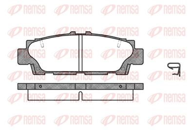 Brake Pad Set, disc brake REMSA 0376.00