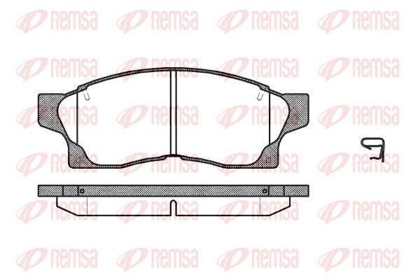 REMSA 0377.00 Brake Pad Set, disc brake