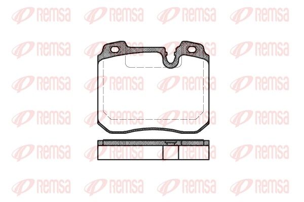 REMSA 0378.00 Brake Pad Set, disc brake