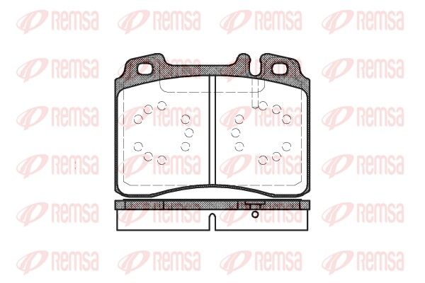 REMSA 0379.00 Brake Pad Set, disc brake
