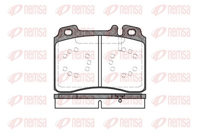 Brake Pad Set, disc brake REMSA 0379.00