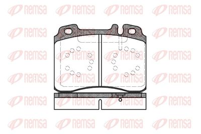 Brake Pad Set, disc brake REMSA 0379.20